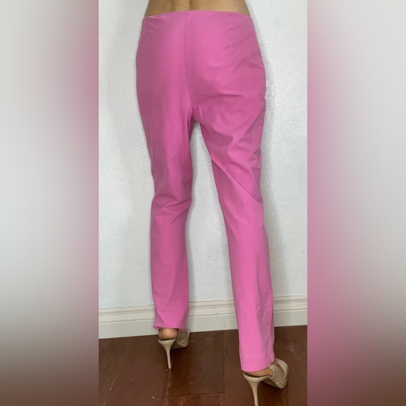 Hot Pink Straight Leg Stretch Women’s Cotton Pants (M) - Picture 9 of 9